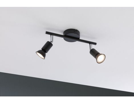 Oprawa ścienno-sufitowa CAROLINA GU10 max. 2x10W IP44 230V antracyt / chrom - 4