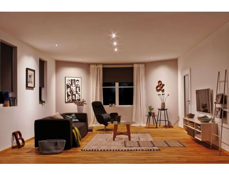 Zestaw opraw wbudowanych LED 3x4.8W wychylna 70 stopni 450lm 3000K 230V biały matowy / tworzywo sztuczne - 4