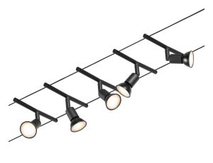 System linkowy zestaw Salt max5x10W GU5,3 Czarny mat/Chrom 12V DC 60VA twszt/metal - image 2