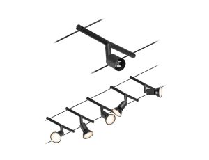 System linkowy zestaw Salt max5x10W GU5,3 Czarny mat/Chrom 12V DC 60VA twszt/metal
