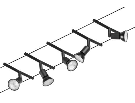 System linkowy zestaw Salt max5x10W GU5,3 Czarny mat/Chrom 12V DC 60VA twszt/metal - 3