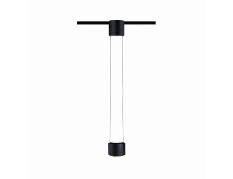 URail zwis Aldan 1x13W Czarny-mat/ Czarny 230V metal ściemniany