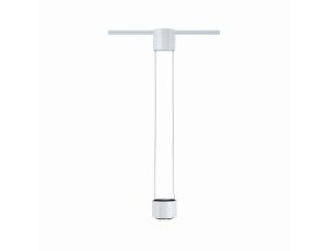 URail zwis Aldan 1x13W Biały/ Czarny 230V metal ściemniany