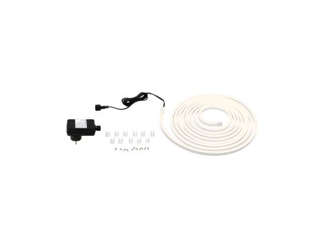 Taśma zewnętrzna SimpLED IP65 zestaw kompletny 5m 3000K 20W 230/24V DC biały / tworzywo sztuczne