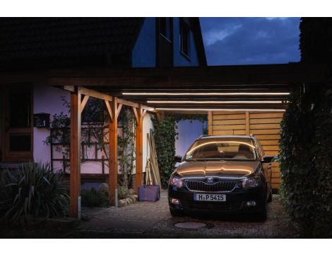 Taśma zewnętrzna SimpLED IP65 zestaw kompletny 3m 3000K 12W 230/24V DC biały / tworzywo sztuczne - 5