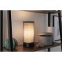 Lampka stołowa PIA max.1x25W E14 z wyłącznikiem 230V czarny matowy / metal / tkanina - 7