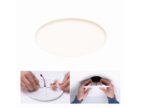 Panel wpuszczany HomeSpa Veluna VariFit SH Zigbee 17W 3000-6500K 1300lm 215x215mm IP44 satyna / tworzywo sztuczne - 6