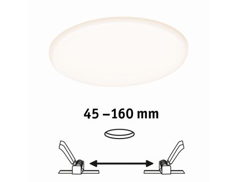 Panel wpuszczany HomeSpa Veluna VariFit 17W 1300lm 3step-Dim 215mm IP44 satyna / tworzywo sztuczne - 7