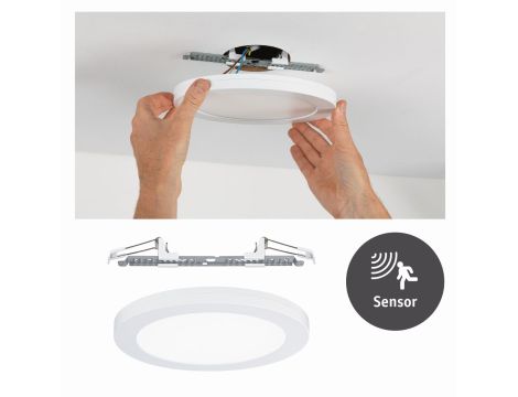 Panel 2w1 Cover-it Sensor 18W 4000K 225mm 230V Biały-mat/Tworzywo sztuczne - 5