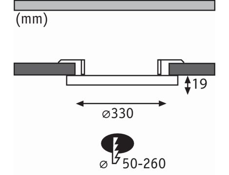 Panel 2w1 Cover-it 24W 4000K 330mm 230V Biały-mat/Tworzywo sztuczne - 9