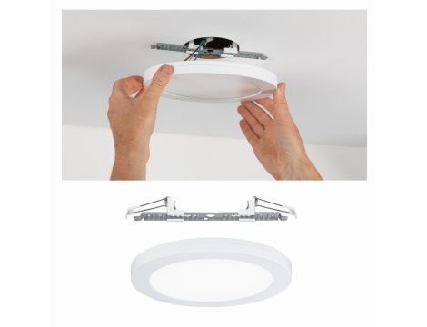 Panel 2w1 Cover-it 18W 4000K 225mm 230V Biały-mat/Tworzywo sztuczne - 5