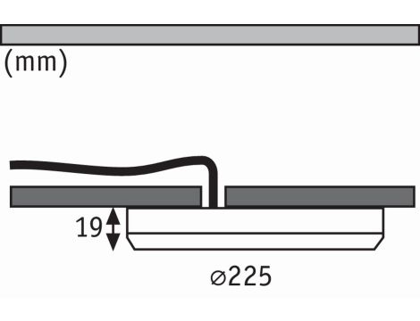 Panel 2w1 Cover-it 18W 4000K 225mm 230V Biały-mat/Tworzywo sztuczne - 9