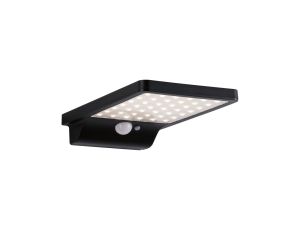 Oprawa elewacyjna SOLVEIG LED solar 3000K 338lm czujnik ruchu+ zmierzchu IP44 czarny