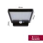 Oprawa elewacyjna SOLVEIG LED solar 3000K 338lm czujnik ruchu+ zmierzchu IP44 czarny - 7