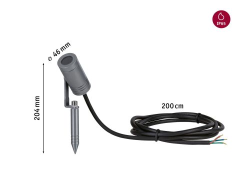 Reflektor ogrodowy RADIX LED 5.5W 550lm 3000K IP65 230V szary / aluminium - 5