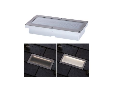 Oprawa dogruntowa BRICK LED 1.6W 50lm 3000K IP68 z czujnikiem ruchu 200x100 230V aluminium / stal nierdzewna - 4