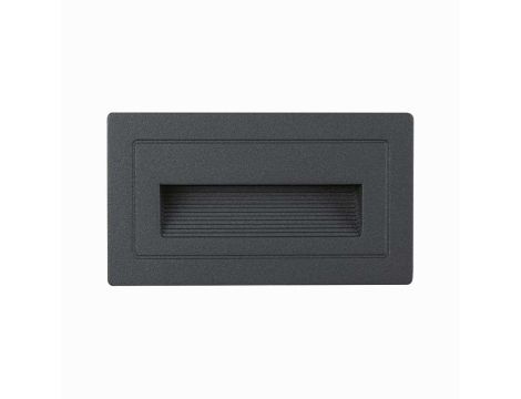 Oprawa elewacyjna LONG 4W 3000K IP44 230V czarny / aluminium - 3