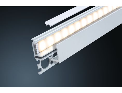 LumiTiles Border profil do wbudow 2m w zest dyfuzor Aluminium/Satynowy - 3