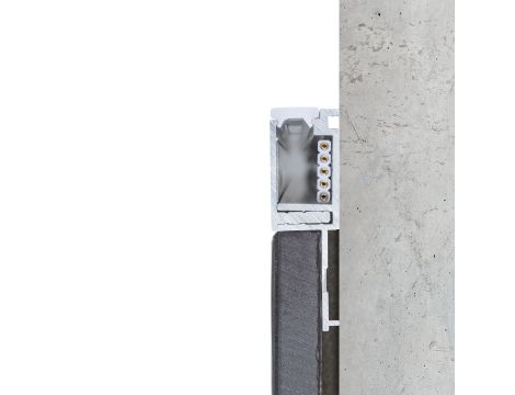 LumiTiles Border profil do wbudow 1m w zest dyfuzor Aluminium/Satynowy - 15