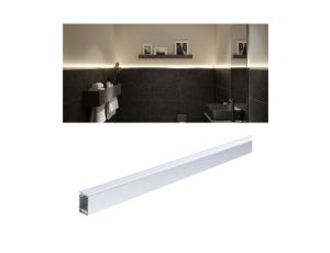 LumiTiles Border profil do nabudow 2m w zest dyfuzor Aluminium/Satynowy