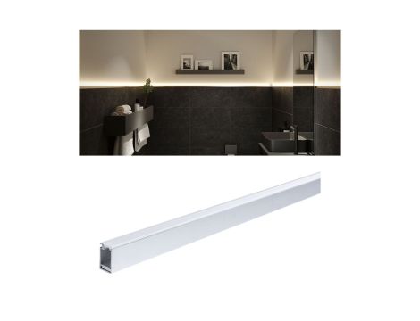 LumiTiles Border profil do nabudow 2m w zest dyfuzor Aluminium/Satynowy