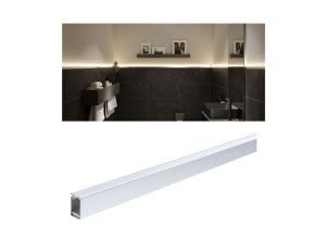 LumiTiles Border profil do nabudow 1m w zest dyfuzor Aluminium/Satynowy