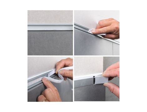 LumiTiles Border profil do nabudow 1m w zest dyfuzor Aluminium/Satynowy - 6