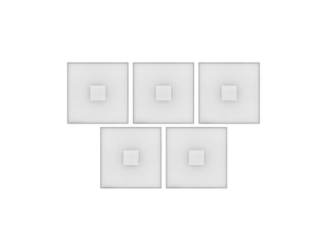 LumiTiles Basic Set Square 10x10cm 5x?W 2700K 12V Biały Tworzywo sztuczne/ Aluminium - 10