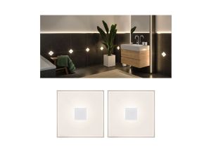 LumiTiles Basic Set Square 10x10cm 2x?W 2700K 12V Biały Tworzywo sztuczne/ Aluminium