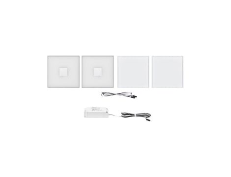 LumiTiles Basic Set Square 10x10cm 2x?W 2700K 12V Biały Tworzywo sztuczne/ Aluminium - 3