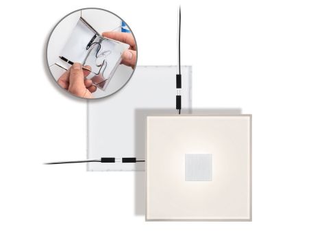 LumiTiles Basic Set Square 10x10cm 2x?W 2700K 12V Biały Tworzywo sztuczne/ Aluminium - 5