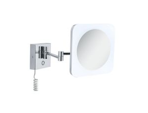Lusterko kosmetyczne JORA LED 3.3W 2700/4000/6500K + wyłącznik IP44 230V chrom / biały