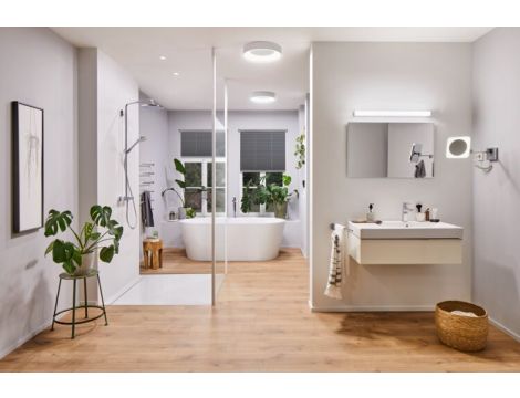 Lusterko kosmetyczne JORA LED 3.3W 2700/4000/6500K + wyłącznik IP44 230V chrom / biały - 6