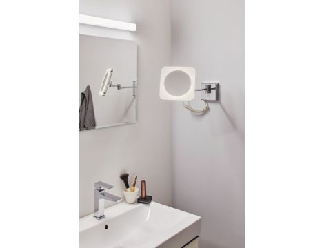 Lusterko kosmetyczne JORA LED 3.3W 2700/4000/6500K + wyłącznik IP44 230V chrom / biały - 8