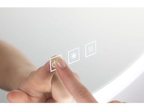 Lustro łazienkowe MIRRA LED 21W DIM 1580lm 2700/4000/6500K 600mm IP44 230V biały / lustro / metal / akryl - 5