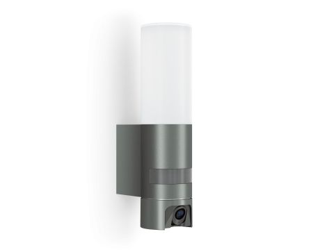 Oprawa elewacyjna z  kamerą i czujnikiem Steinel L 620 CAM SC LED PIR 14W LED 3000K 925lm IP44 IK03 230V antracytowy / aluminium