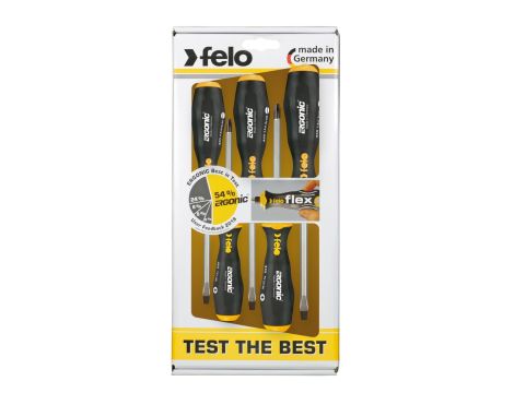 Zestaw 5 wkrętaków FELO Ergonic [5 cz.] do pobijania
