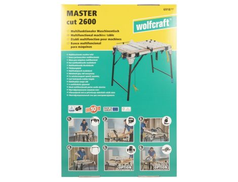 Stół maszynowo-roboczy Wolfcraft Master Cut 2600 - 5