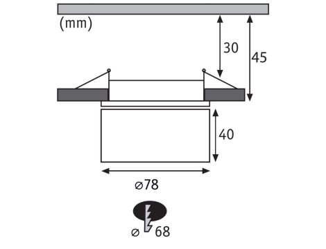 Oprawa wpuszczana LED Spircle biała mat 8W 3000K 36 st. - 7
