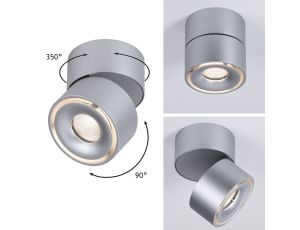 Oprawa sufitowa SPIRCLE LED 8W 550lm 36st. 3000K 230V chrom mat/ aluminium - image 2