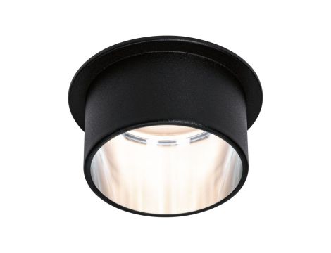 Oprawa do wbudowania GIL COIN LED 3-STEP DIM 6W 470lm 2700K IP44 230V czarny matowy/ szczotkowane żelazo