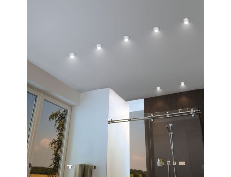 Oprawa do wbudowania GIL COIN LED 3-STEP DIM 6W 470lm 2700K IP44 230V matowa biel/szczotkowane żelazo - 5