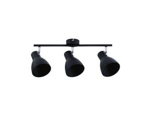 Oprawa ścienno-sufitowa DAVY max. 3x20W E27 230V czarny metal