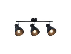 Oprawa ścienno-sufitowa DAVY max. 3x20W E27 230V czarny metal - image 2