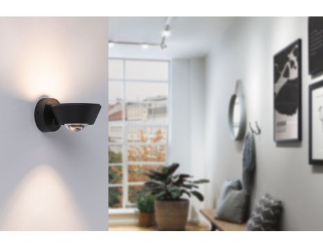 Oprawa ścienna SABIK LED DIM 13W 800lm/ 390lm 2700K  IP44 230V czarny / tworzywo sztuczne - 9