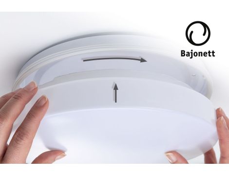 Plafoniera AXIN E27 max. 18W IP44 okrągła 255mm 230V biały / tworzywo sztuczne - 5