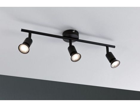 Oprawa ścienno-sufitowa CAROLINA GU10 max. 3x10W 230V czarny mat / metal - 3