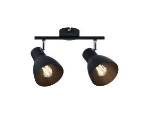 Oprawa ścienno-sufitowa DAVY max. 2x20W E27 230V czarny metal - image 2