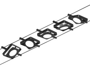 System linkowy zest MacLED 5x4,5W Czarny-mat/Chrom 12V DC 60VA twszt 3000K