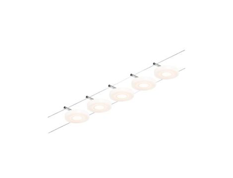 System linkowy zest DiscLED 5x4,5W Chrom-mat/Chrom 12V DC 60VA twszt 3000K